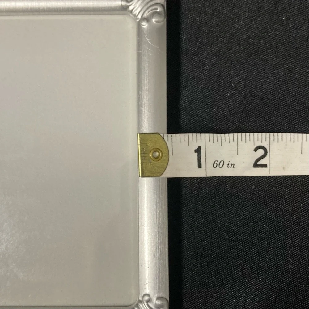 ⭐️ Vintage Metal Silver Easel Back 3” x 4” Picture Frame